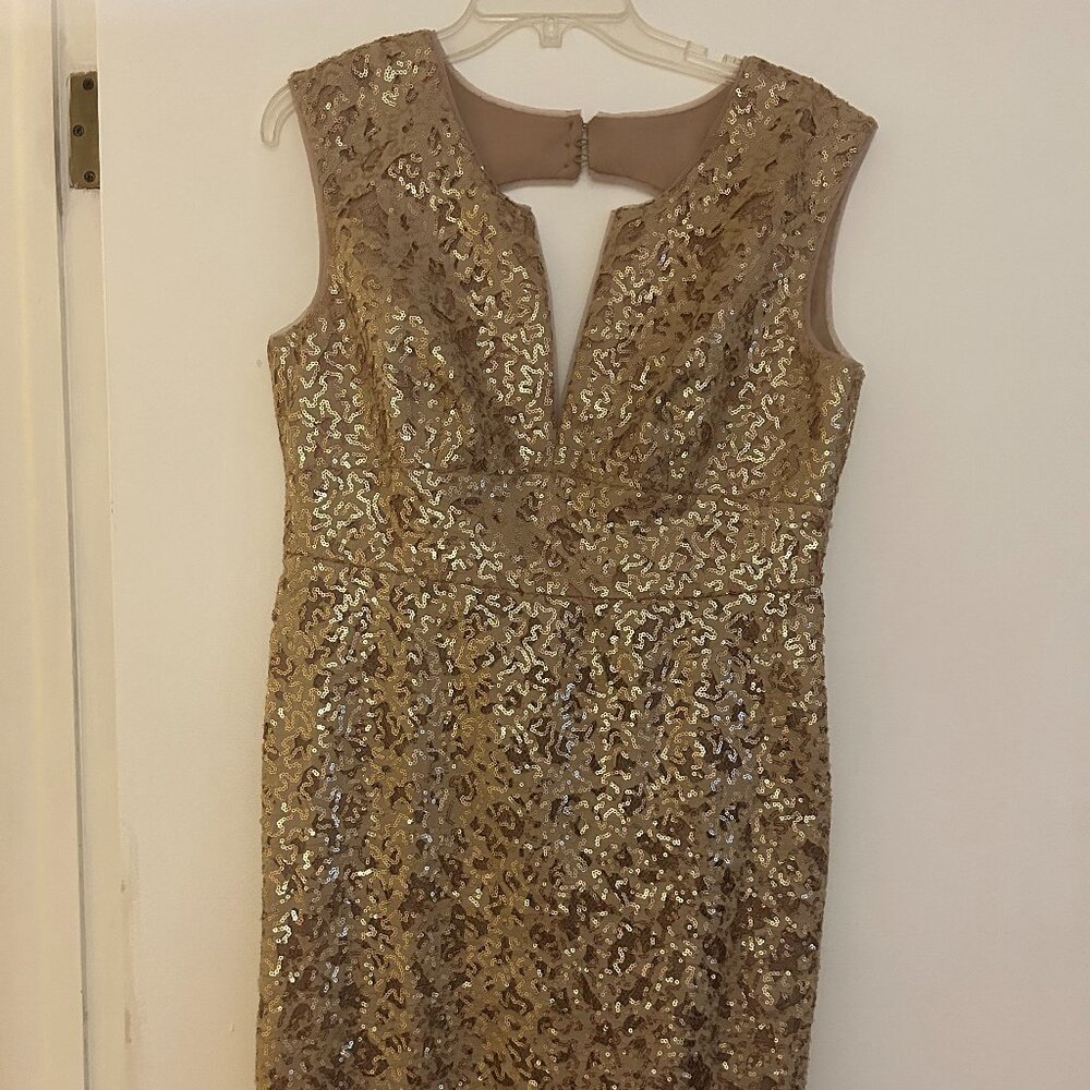BCBG MaxAzria Gold Cocktail dress